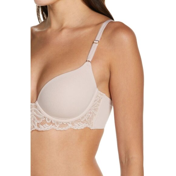 🆕NATORI Embolden Contour Underwire T-Shirt Bra Rose Beige 34D #721282 - Picture 4 of 10
